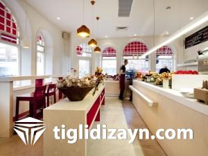 Beyaz Pastane ahşap dizayn