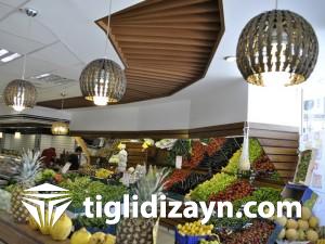 İstanbul Ahşap Manav reyonları